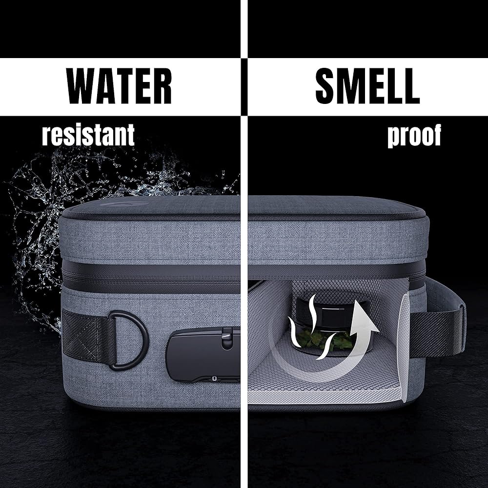 Smell Proof Odorless Bag With Easy Use Combination Lock
