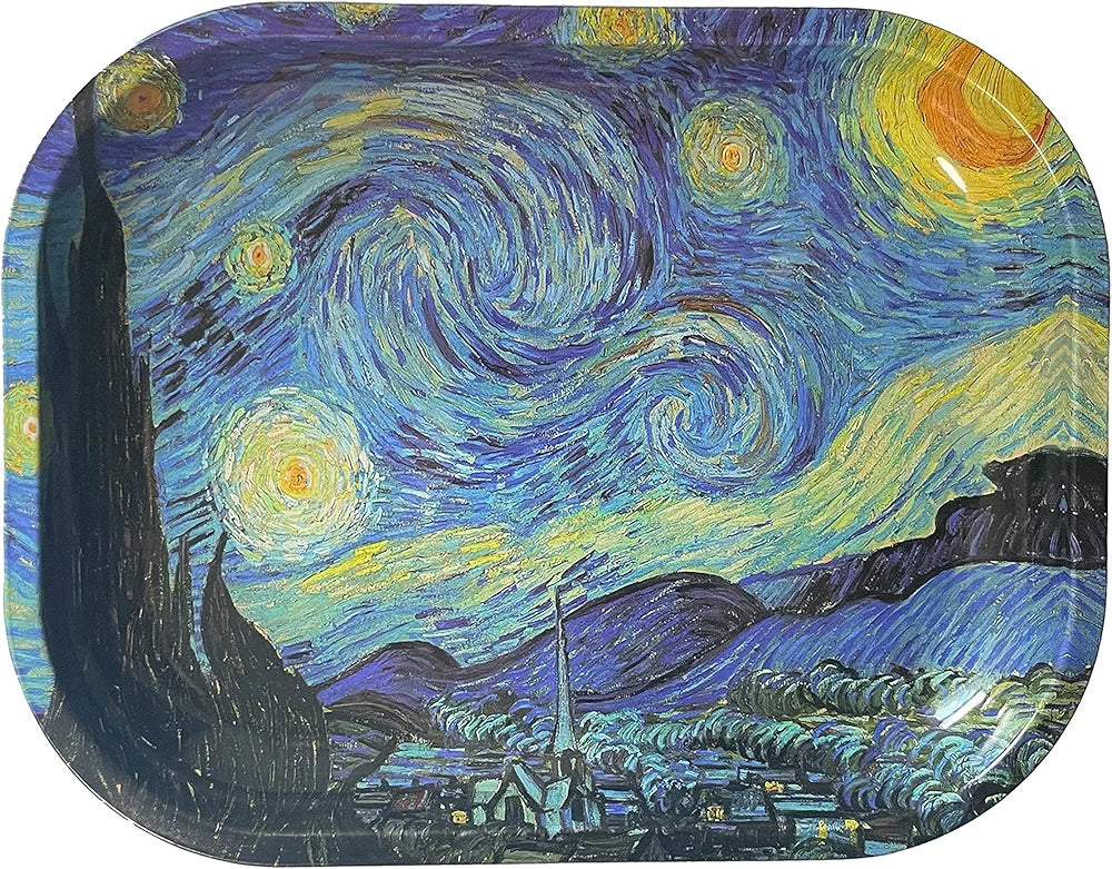 “Starry Night” Van Gogh 5.5” x 7” Rolling Tray
