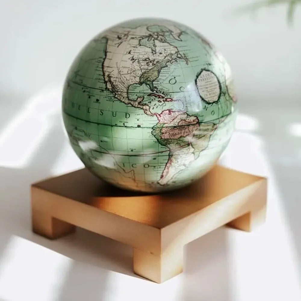 Self Moving MOVA Antique Terrestrial Globe 4.5"
