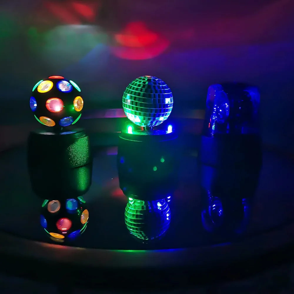 Party Lovers' Essential! 4.5” 3-in-1 Disco Ball with Strobe & Lights