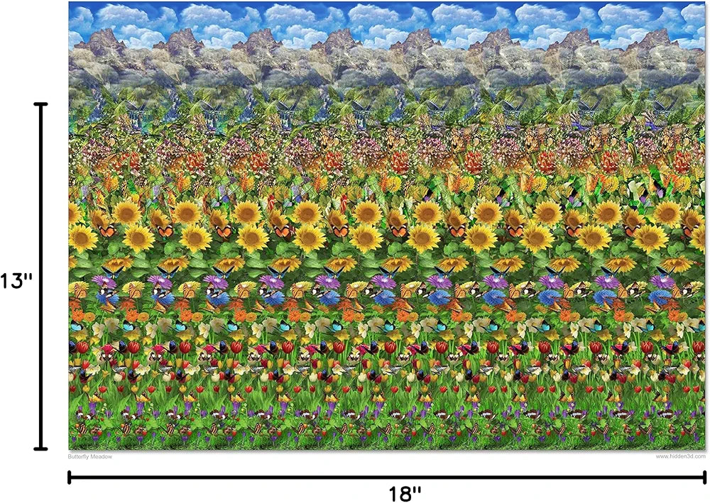 Set of Six Magic Eye Posters