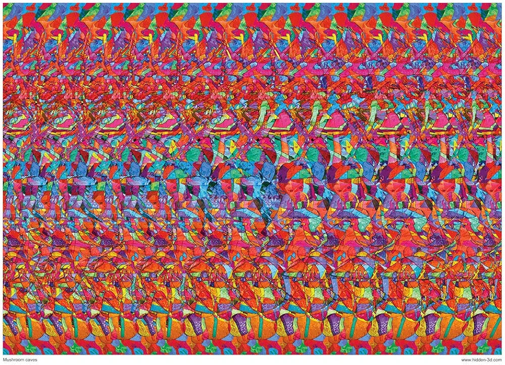 Set of Six Magic Eye Posters