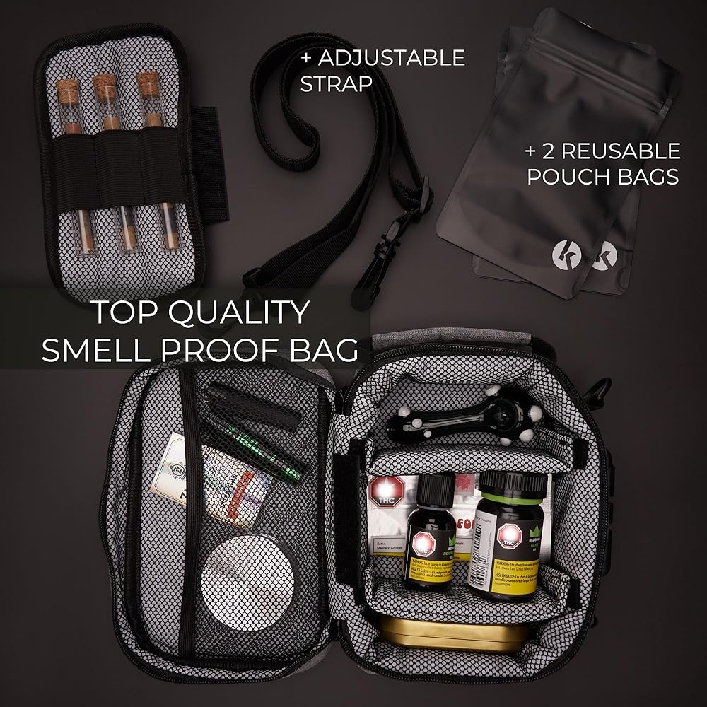 Smell Proof Odorless Bag With Easy Use Combination Lock