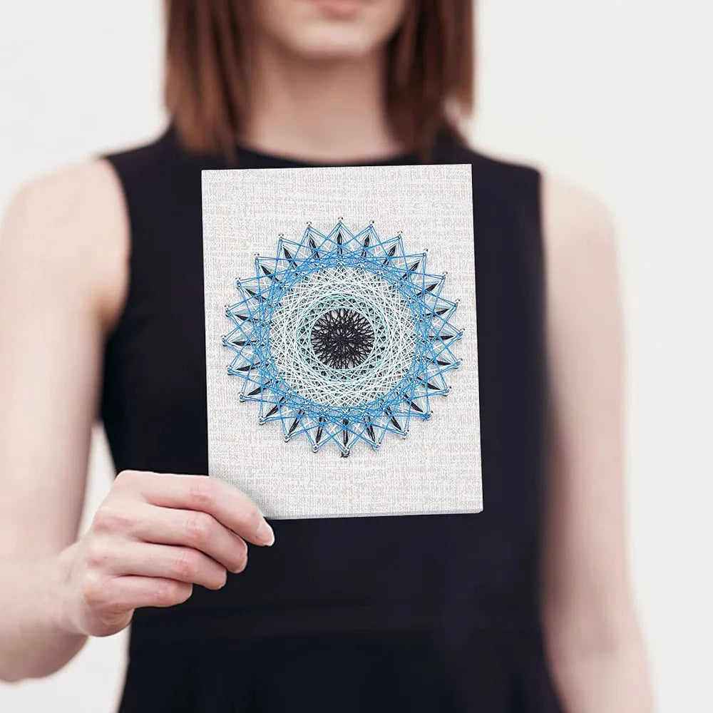 String Art Kit Blue Mandala