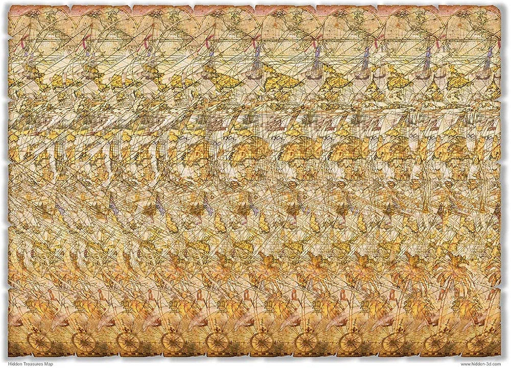 Set of Six Magic Eye Posters