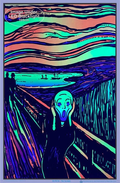 The Scream - Blacklight Poster - 23"x 35"