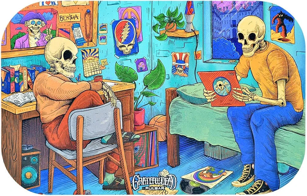 Grateful Dead - Officially Licensed Rolling Tray & Magnetic Lid 11"x7"