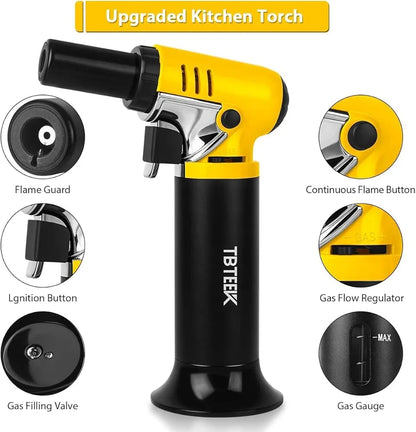 TBTeek Butane Torch with Fuel Gauge T907
