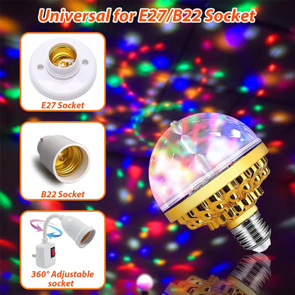 4 Pack Colorful Magic Rotating Ball Light, LED Plug in Disco Ball Light