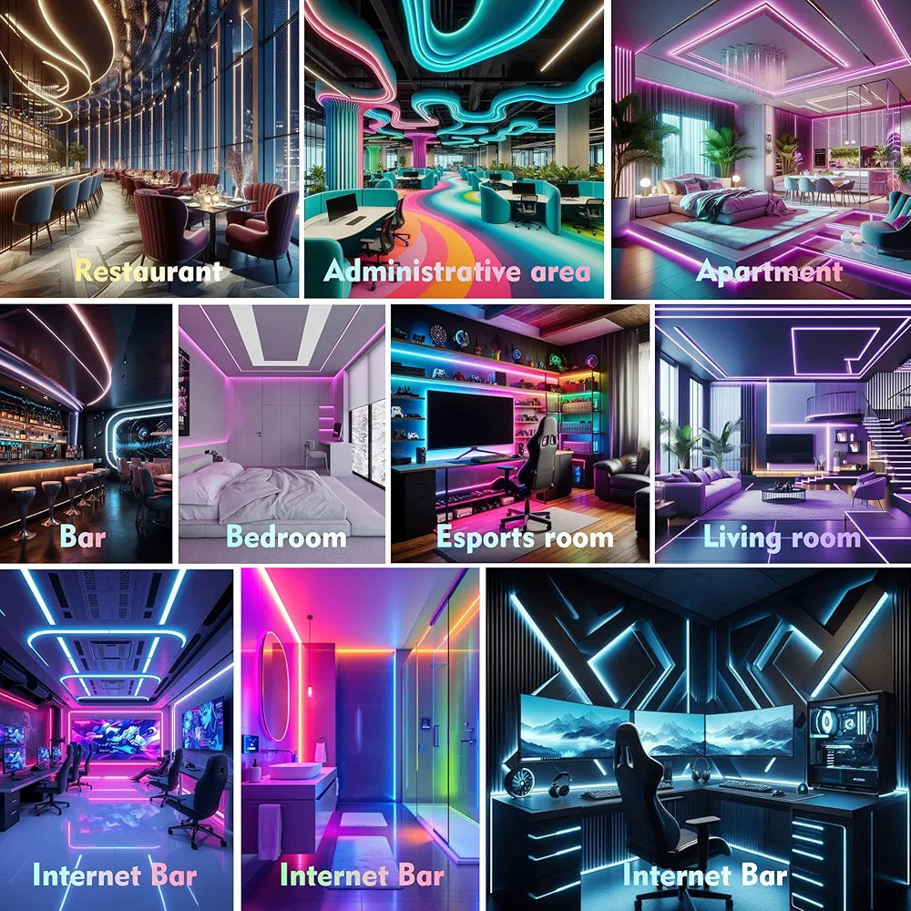 3 Meter Neon LED Rope Lights, 360° Luminous Waterproof Strip with Music Sync, Remote & APP Control, USB-Powered Flexible Lighting for Indoor/Outdoor Gaming Room, Bedroom, and Wall Decor