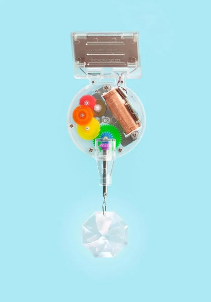 Solar Powered Rainbow Maker – Prism Suncatcher Single CrystalMN