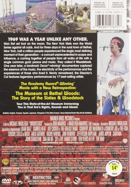 Woodstock: Three Days of Peace & Music (Two-Disc 40th Anniversary Director's Cut
