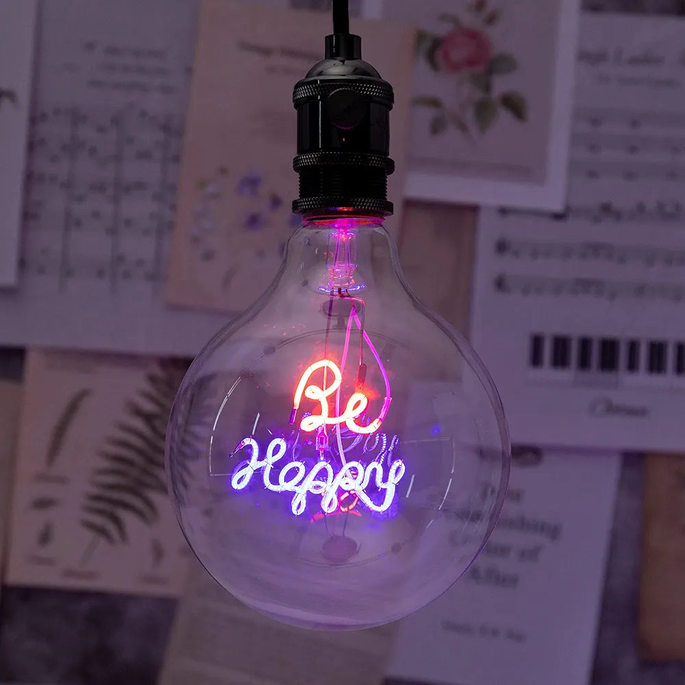 BE HAPPY 4W LED Decorative Globe Light