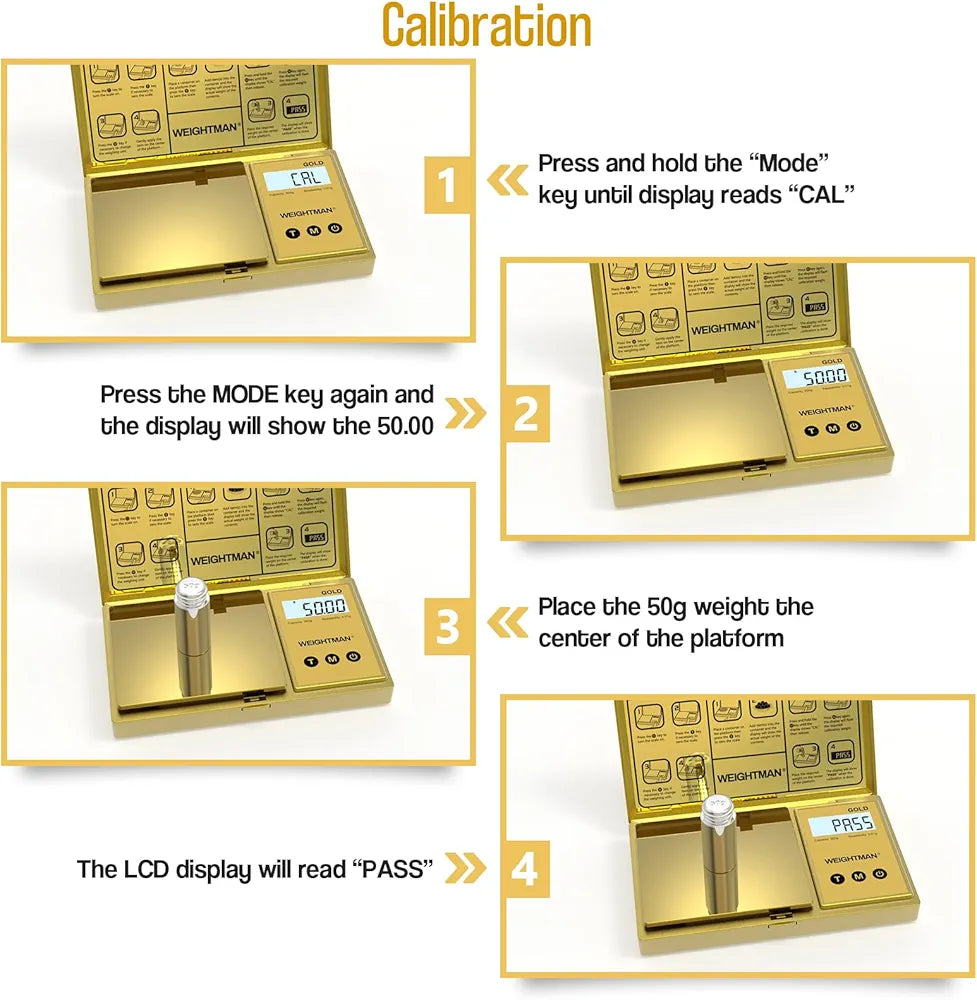 Gold Digital Scale Gram, 200g/0.01g Pocket Scale Gold Titanium Plating, LCD Backlit Display, Mini Jewelry Scale with 6 Units, Auto Off, Tare Function for Food, Coins, Battery Included