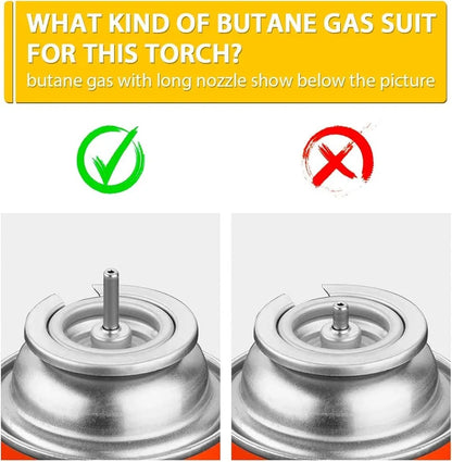 TBTeek Butane Torch with Fuel Gauge T907