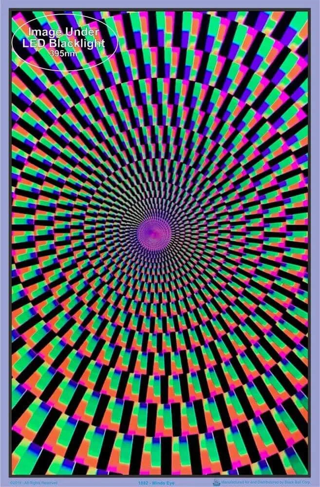 Mind's Eye - Flocked - Blacklight Poster - 23"x35"