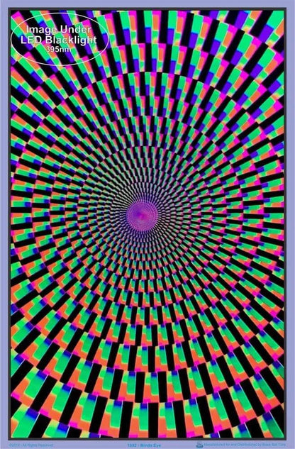 Mind's Eye - Flocked - Blacklight Poster - 23"x35"