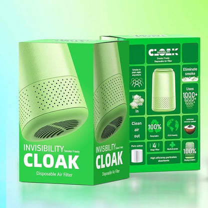 Personal Air Filter for Secondhand and Pungent Odors, Invisibility Cloak, Pink