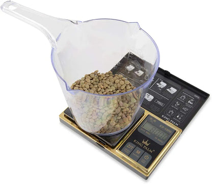 King Palm Mini Scale 100g X 0.01g - Digital - Black/Gold - Pocket travelers Meal Jewelry Food Kitchen Travel Gram Scale