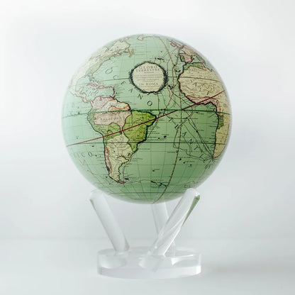 Self Moving MOVA Antique Terrestrial Globe 4.5"