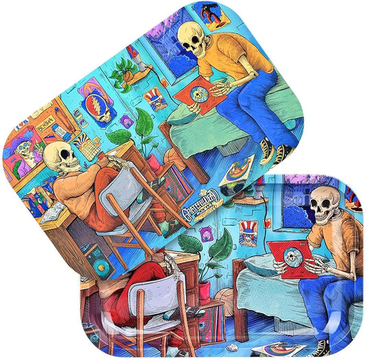 Grateful Dead - Officially Licensed Rolling Tray & Magnetic Lid 11"x7"