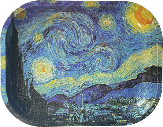 “Starry Night” Van Gogh 5.5” x 7” Rolling Tray