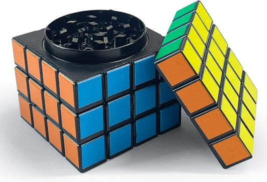 Rubiks Cube Themed Square Grinder, Large Zinc Alloy Grinder（2.3"