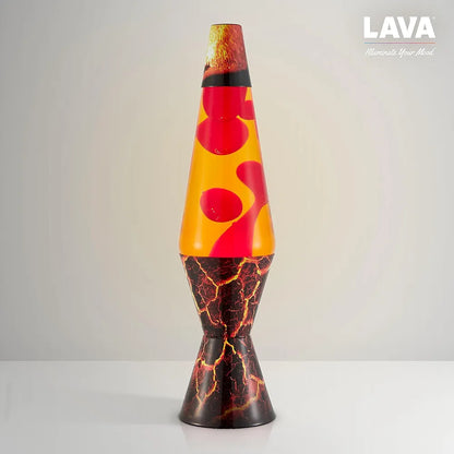 Lava® Lamp - 14.5" Volcanic Crags - The Original Motion Light - Red Wax and Orange Liquid
