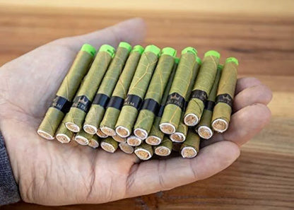 King Palm Rollies Size Cones (1 Packs Of 5, 5 Rolls) Natural Pre Wrap Palm Leafs 