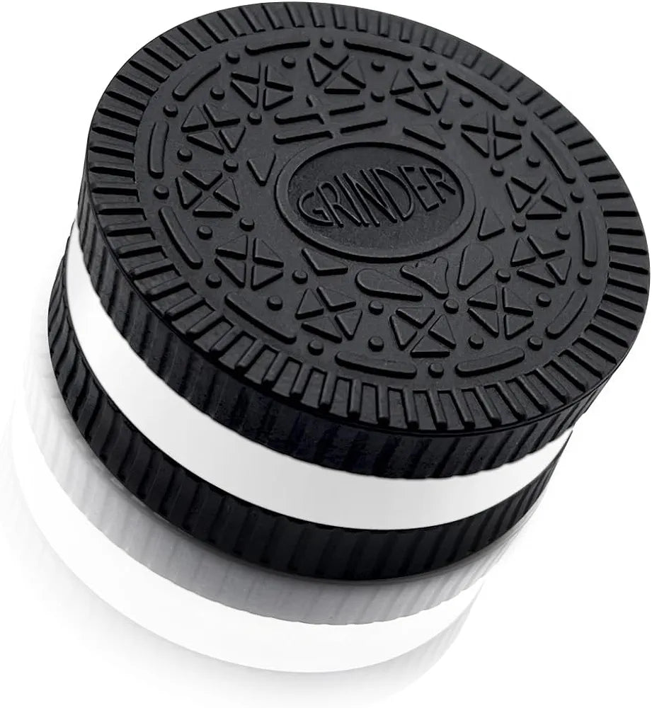 Oreo Themed 2.2 Inch Stronger Grip Cookie Shape Design Grinder