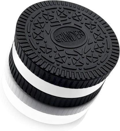 Oreo Themed 2.2 Inch Stronger Grip Cookie Shape Design Grinder