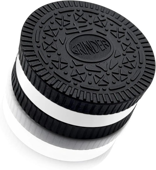 Oreo Themed 2.2 Inch Stronger Grip Cookie Shape Design Grinder