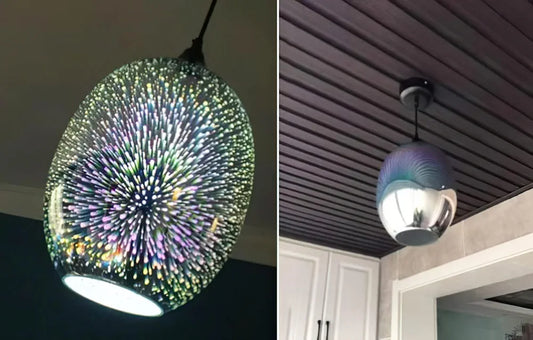 3D Glass Colorful Pendant Light Fireworks Pendant Light Colorful Light Fixture