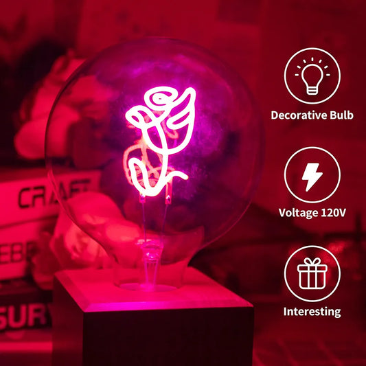 Neon Rose 2W LED Decorative Globe Light