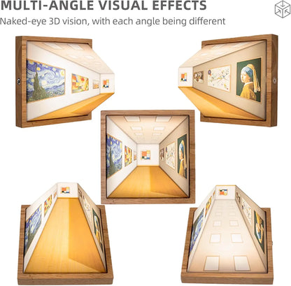 3D Illusion Wall Or Desk Light Wireless Hall Way
