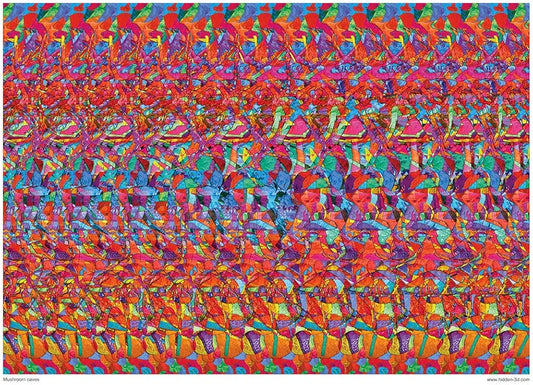 Set of Six Magic Eye Posters
