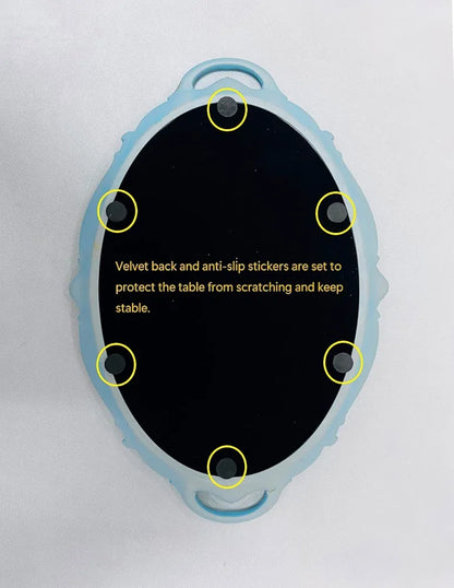 Schones Geschaft Decorative Mirror Tray (14.4”x 9.8”) (Blue - Oval)