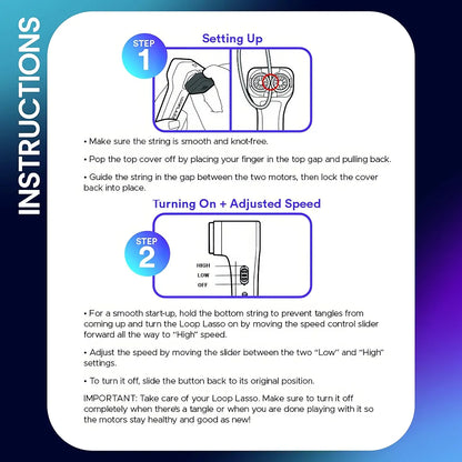 NANO Glow-in-the-Dark String Shooter Toy with Built-in UV Blacklight