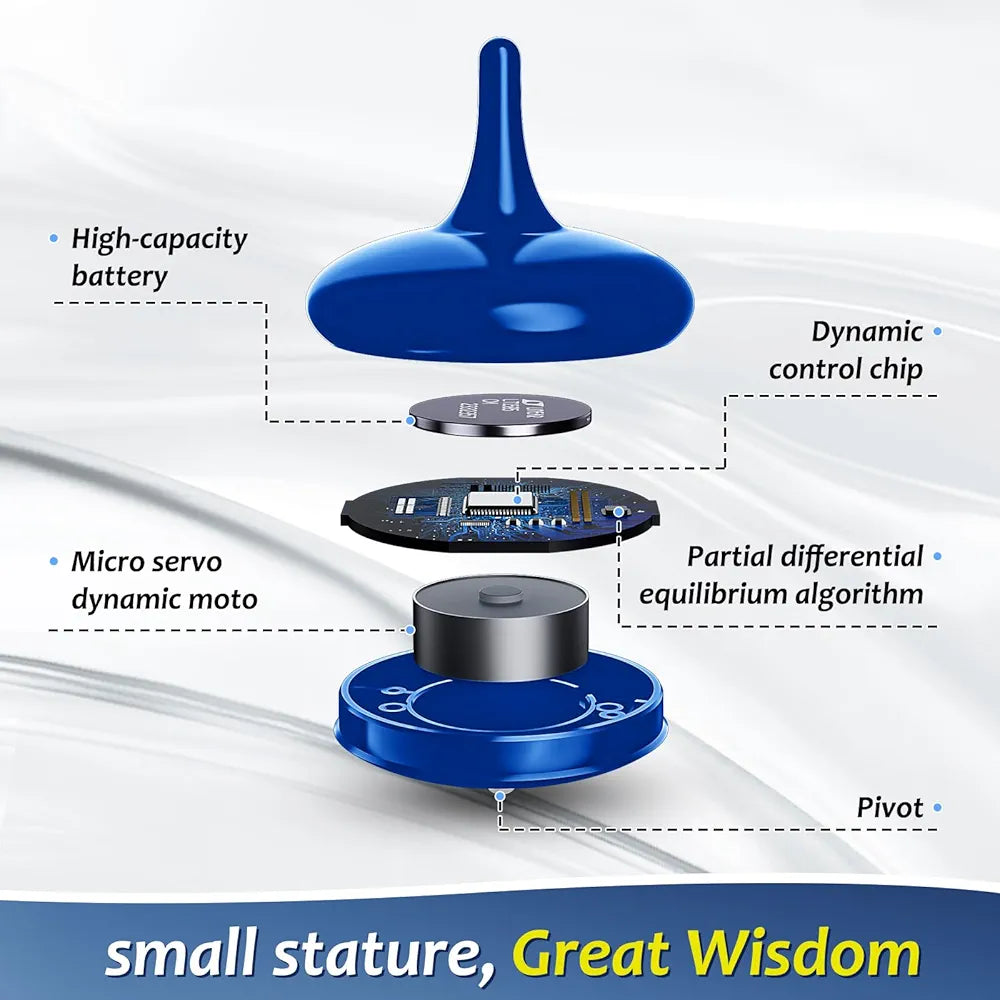 Spinning Top, 6+ Hour Spin, LED Light Show