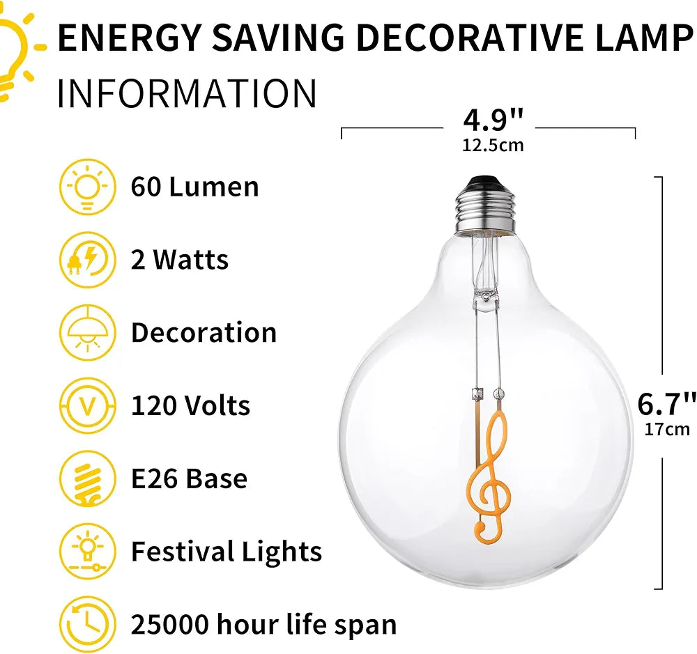 High Note 2W LED Decorative Globe Light