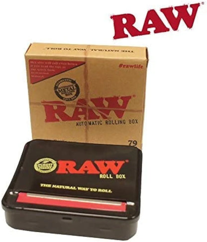 RAW 79mm Adjustable Automatic Cigarette Rolling Box (RED)