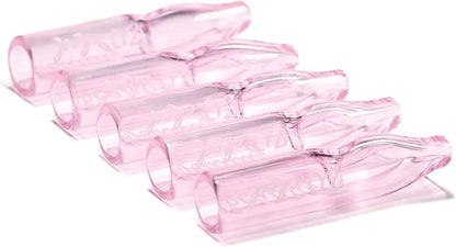 5PCS Reusable W'cked Glass Filter Tips for Pre Rolled Rolling Paper Cones Pink