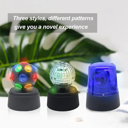 Party Lovers' Essential! 4.5” 3-in-1 Disco Ball with Strobe & Lights