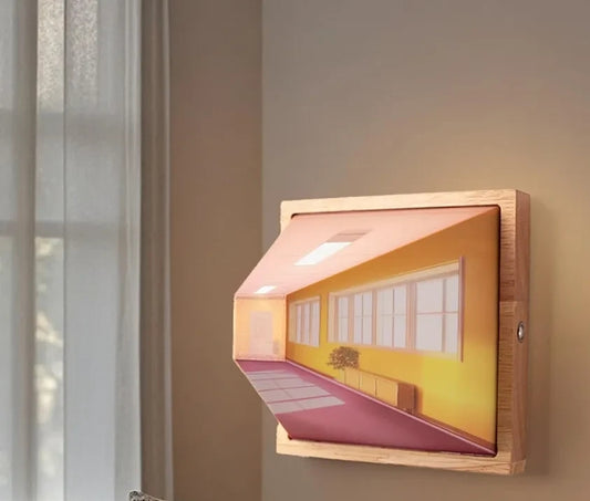 3D Illusion Wall Or Desk Light Wireless Hall Way