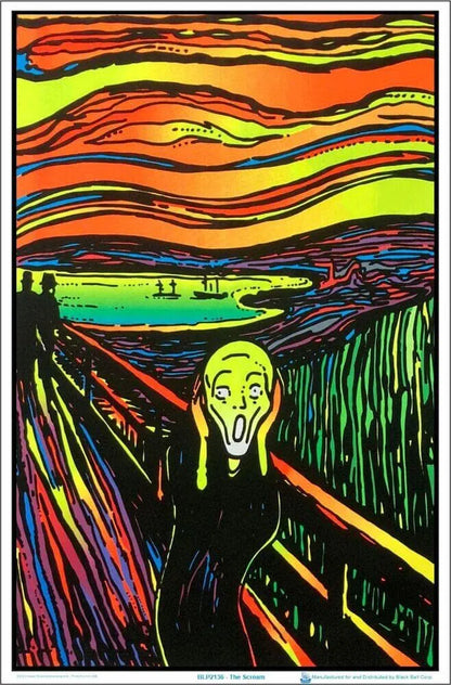 The Scream - Blacklight Poster - 23"x 35"