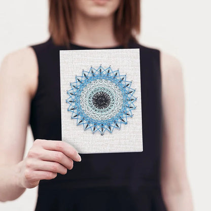 String Art Kit Blue Mandala