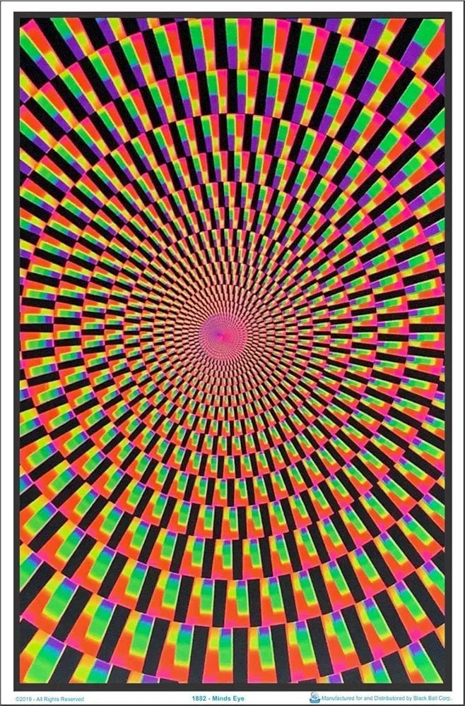 Mind's Eye - Flocked - Blacklight Poster - 23"x35"