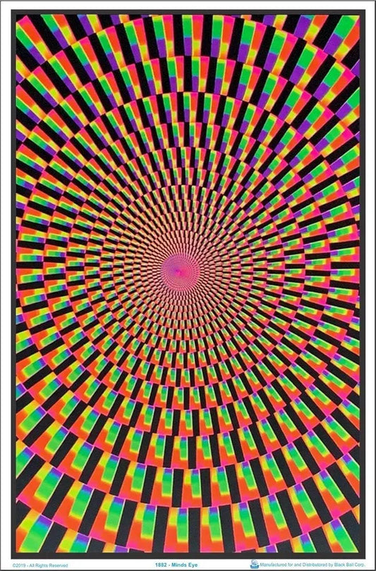Mind's Eye - Flocked - Blacklight Poster - 23"x35"
