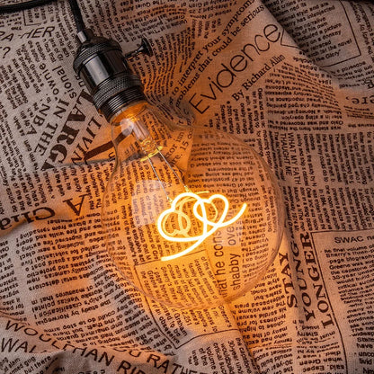 Double Hearts 2W LED Decorative Globe Light