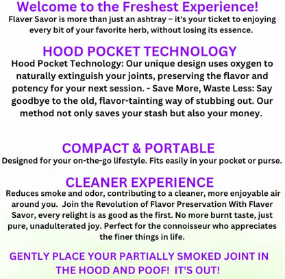 Pocket Container with Patented Hood Pocket Technology – Freshness Preserving, Airflow-Controlled, Portable Storage Solution